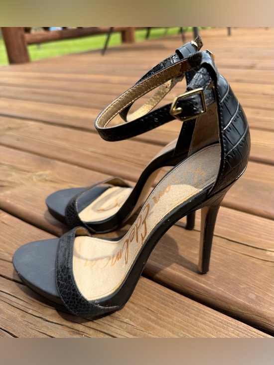 Sam Edelman Shoes - Sam Edelman Black Ankle-Strap Stiletto Heels